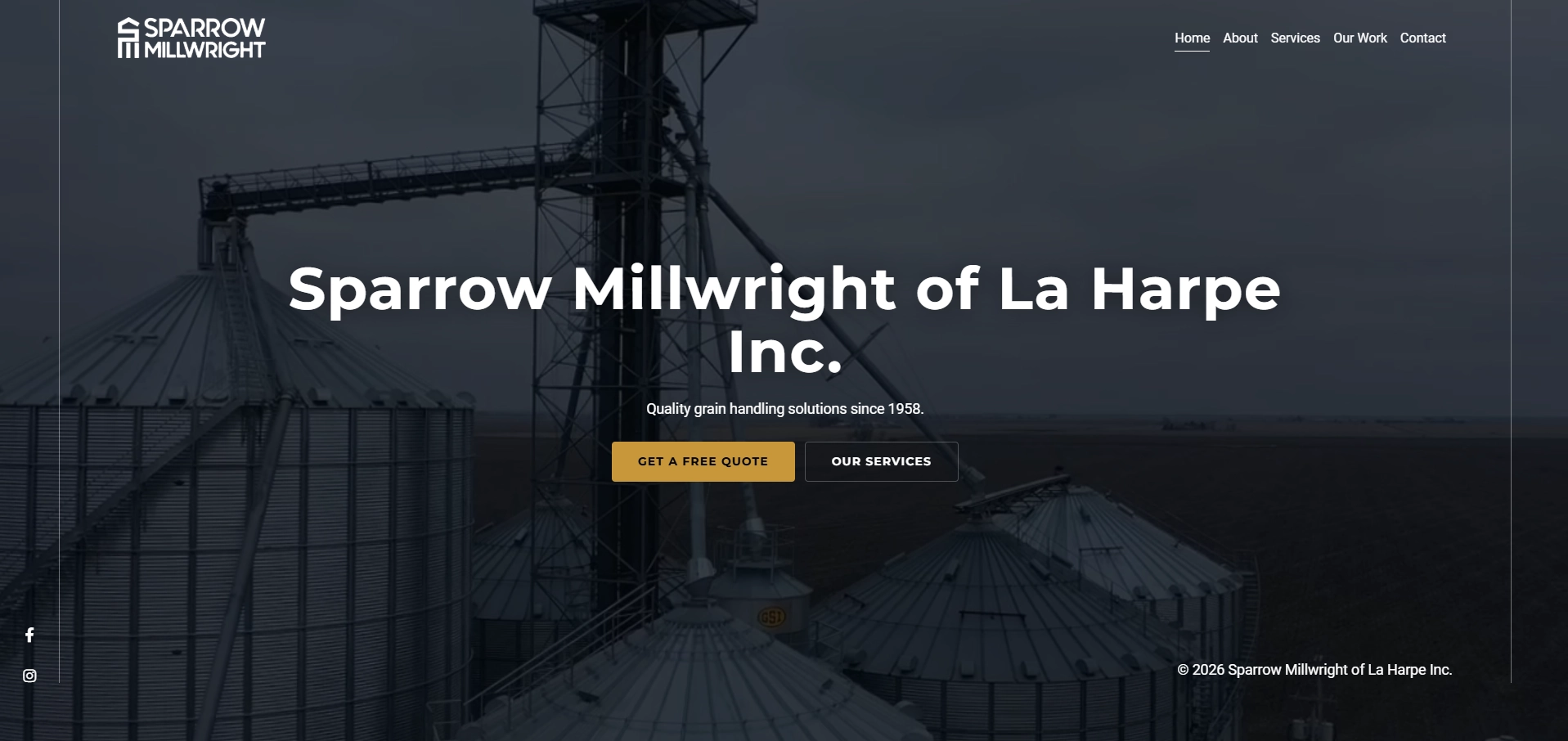 Sparrow Millwright website